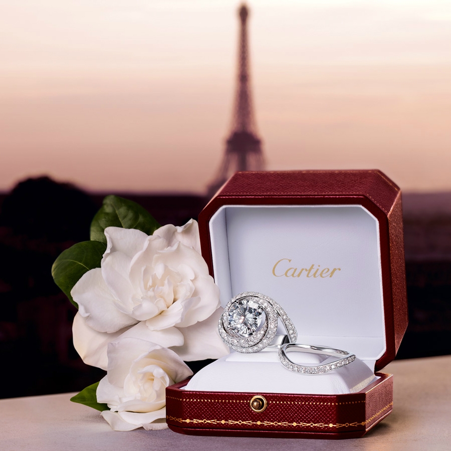 cartier trinity ruban solitaire ring